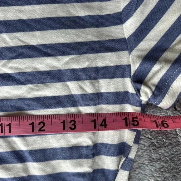 Steve Madden Striped Waist Tie Dress in Faded Ink Size X-Small NWT - Picture 7 of 8